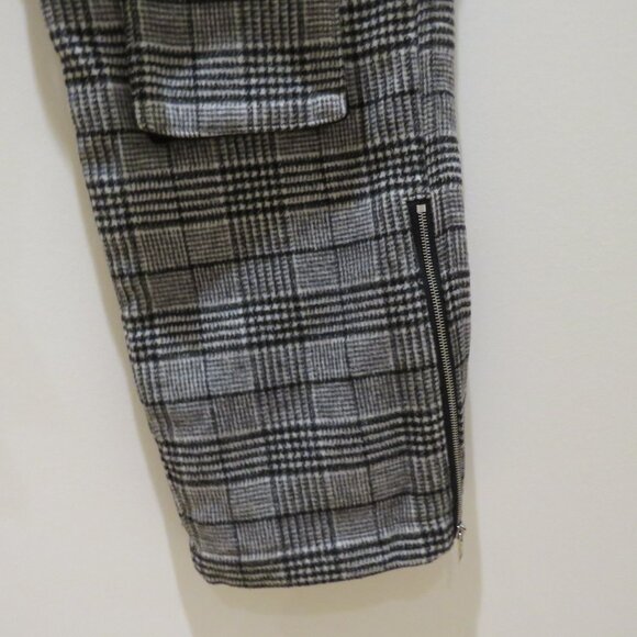 KRUGER Made in Japan Wool Blend Plaid Cargo Buckle Pants Street Avant Garde Sz M - Picture 4 of 16